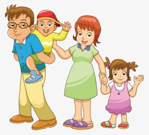 Family Cartoon Drawing - Familias Png Dibujo #1097