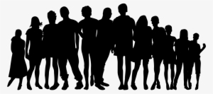 Extended Family Child Clip Art - Big Family Silhouette Png #1341