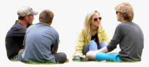People Sitting On The Ground Png #1343