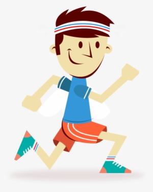 Marathon Training Running Cartoon Sport - Running Cartoon Png - Free ...