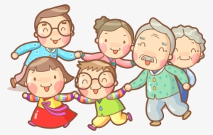 Cartoon Drawing Illustration - Happy Family Drawing #1622