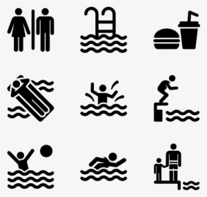 Stock Vector - Swimming Icons #1625