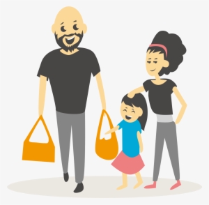 Family Shopping Illustration - Shopping Illustration Png #1653