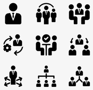 Filled Management Elements - Environment Symbol Black And White #1821