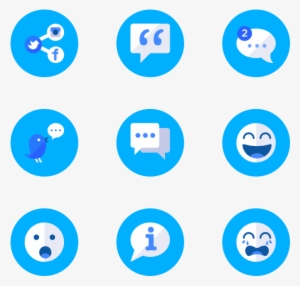 Social - Blue Icons Png #1822