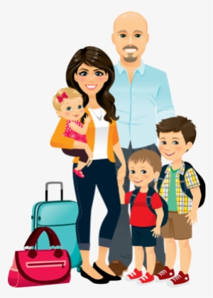 Travelling Family Png - Family At Airport Png #183