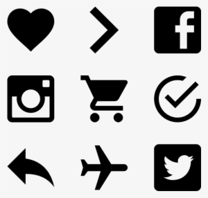 Material Design 423 Icons - Follow Us On Social Media Card #1865
