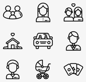 Family Life 50 Icons - Learning Icons #1890