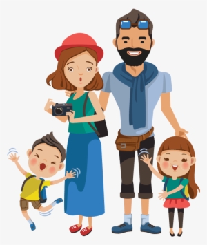 Airport Clipart Family Visit - Tourist Png #1949