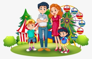Content Png Clip Art And Scrapbook Clipartfamily - Paseo En Familia Animado #197
