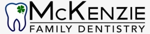 Mckenzie Family Dentistry Logo Black Text Transparent - Sign #2046