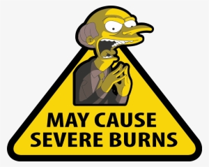 Simpson's Safety Posters - May Cause Severe Burns #2144