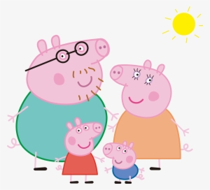 Daddy Pig Mummy Pig Domestic Pig Television Show Family - Peppa Pig Family Png #2688