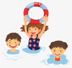 Family Clipart Swim - Children Swimming Clipart Png #2818