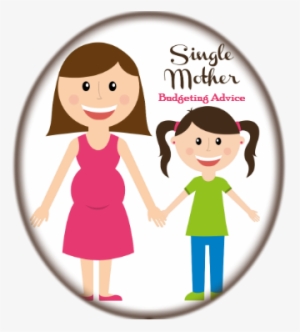 Single Mother Budgeting Advice Badge - Single Parent Family Clipart #2957