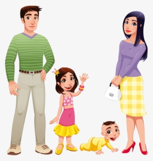 Free Happy Family Life Clip Art With Happy Family Life - Animated Mother And Father #3256