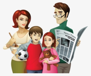 Park Clipart Happy Family - Family Background #3312