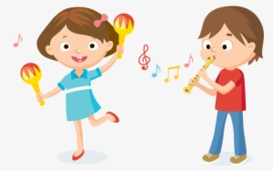 Graphic Library Collection Of Kids Playing High Quality - Children Music Clipart #3492