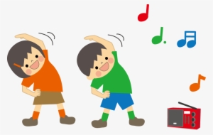 Radio Exercise Illustration - ラジオ 体操 自治 会 #3537