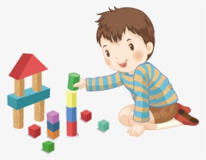 Block Designer Cartoon Child Boy Playing With - 搭 积木 #3557 Block Designer Cartoon Child Boy Playing With - 搭 积木 #3557