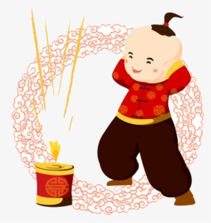 Firecracker Chinese New Year Reunion Dinner Festival - 双 龙 戏 珠 图案 #3631