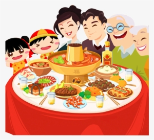 Wine Chinese New Year Reunion Dinner Family Food - Chinese New Year Family Reunion #3636