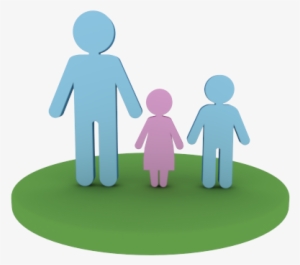 Single Clipart Single Parent Family - Family #3709