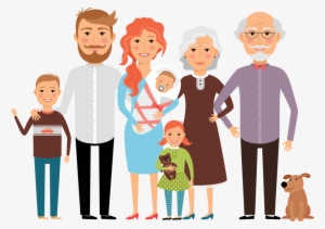 Happy Family Photo Sharing - Family Members Illustration Png #374