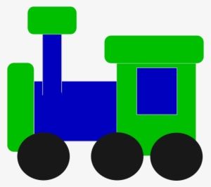 Blue And Green Clip Art At Clker - Blue And Green Train Clipart #3899