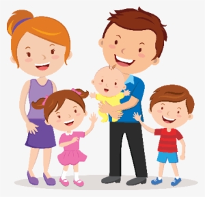 Happy Family Cartoon Clipart #389
