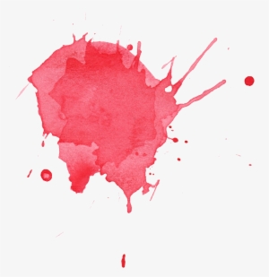 Transparent Youtube Watercolor - Red Watercolour Splash Png #4136