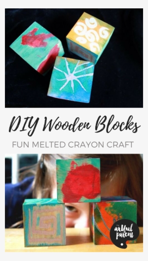 These Artful Diy Wooden Blocks Are Fun To Make With - Crayon #4689