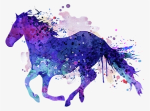 Transparent Horses Watercolor - Watercolor Horse #4693