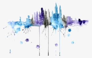 Updates - " - New York Skyline Watercolor Png #4738
