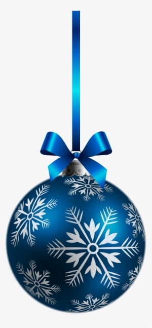 Large Transparent Blue Christmas Ball Ornament Png - Christmas Pattern Design Sofa Pillow Case #4873