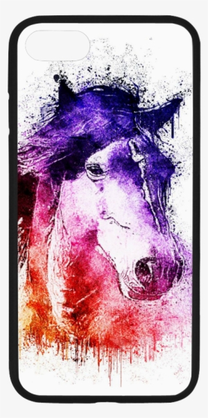 Watercolor Horse Rubber Case For Iphone 7 - Watercolor Horse 15" Laptop Sleeve #5116
