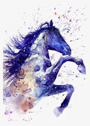 Report Abuse - Horse Watercolour #5176