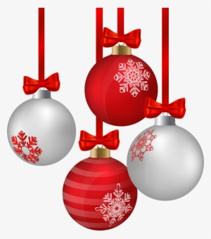 Hanging Christmas Balls Png #5471