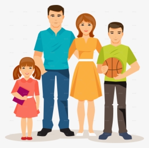 Family Png Image Picture Library Download - Cartoon Family Transparent Background #55