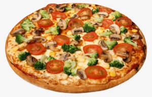 Large Pizza With Tomatoes Transparent Png - Pizza Png #6007