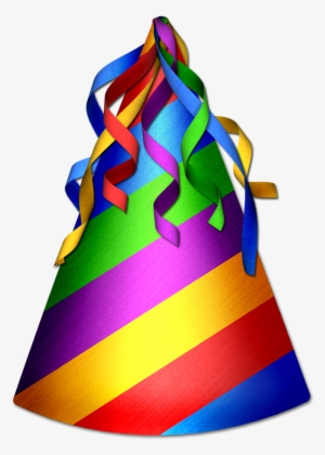 Birthday Hat Colorful Png Transparent - Party Hat Transparent Background #6111
