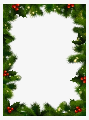 Christmas Photo Frame Mistletoe - Christmas Frame Transparent Background #6131