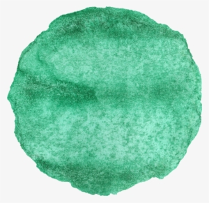 11 Watercolor Circles - Water Brush Png Green #6161