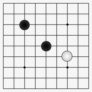 9 X 9 With Stone To Board - Go Game Clipart #6783
