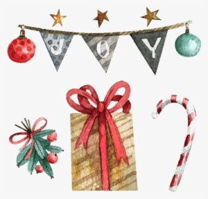 Beautiful Watercolor Christmas Messages Sticker-2 - Botanical Illustration #6935