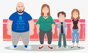 Vector Family Cartoon - Character Family #698