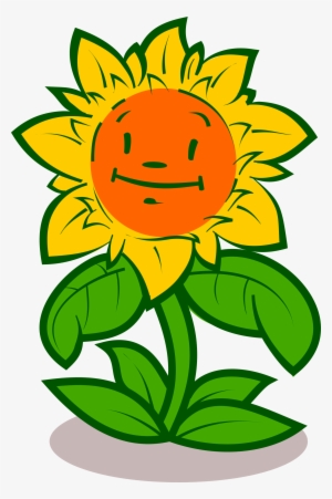 2018 Flower Clipart Black And White Free Download - Cartoon Flower With Face #7001