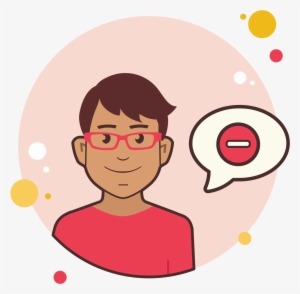 Man With Red Glasses Stop Sign Icon - Signo De Interrogación Png #7210