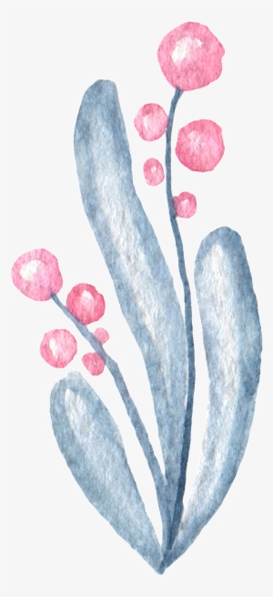 Hand Painted Plant Stick Figure Watercolor Transparent - 北歐 手繪 風 #7261