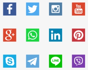 Social Networks Logos - Social Media Drives Traffic To Website #7307